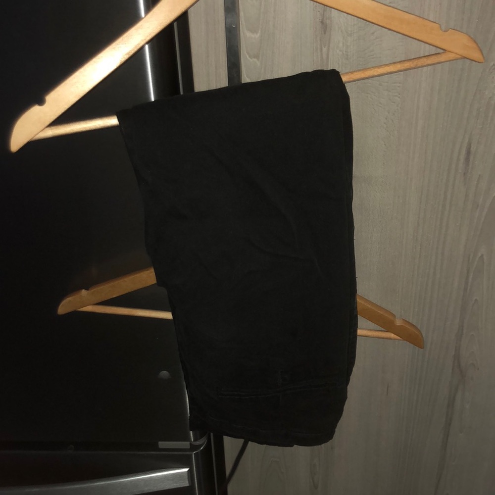 Black chino pants